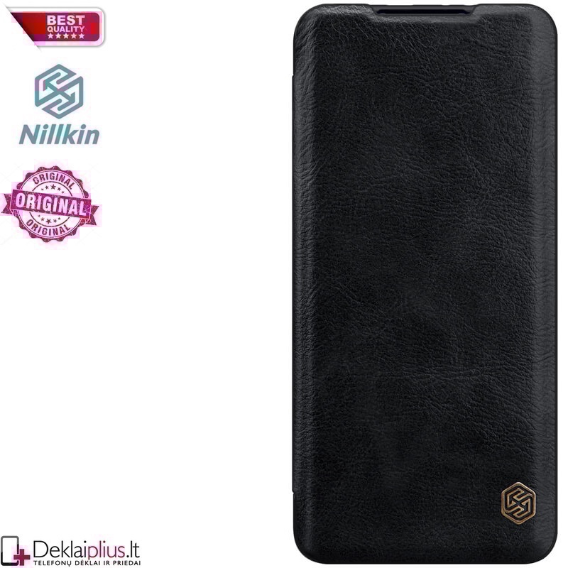 Odinis Nillkin qin serijos dėklas - juodas (telefonams Xiaomi Mi 11) Odinis Nillkin qin serijos dėklas - juodas (telefonams Xiaomi Mi 11)